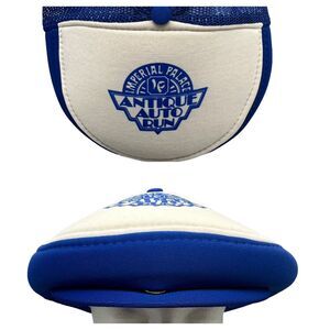 Vintage Imperial Palace Trucker Button Bill Beret Snapback Hat Cap Blue & White